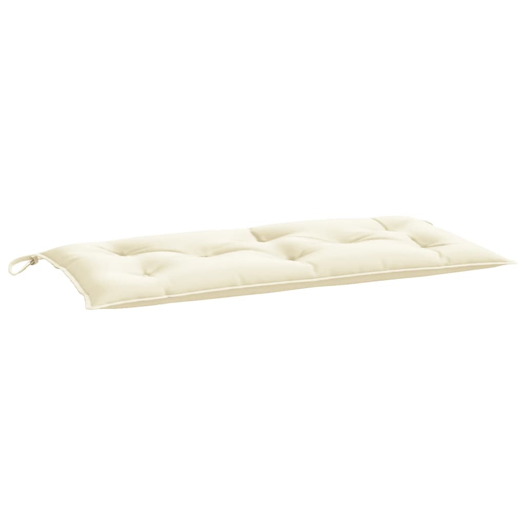 Jastuci za vrtnu klupu 2 kom krem 100x50x7 cm od tkanine Oxford