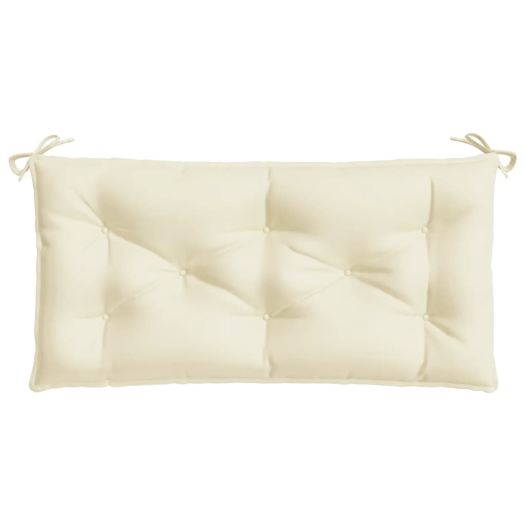 Jastuci za vrtnu klupu 2 kom krem 100x50x7 cm od tkanine Oxford
