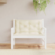 Jastuci za vrtnu klupu 2 kom krem 100x50x7 cm od tkanine Oxford