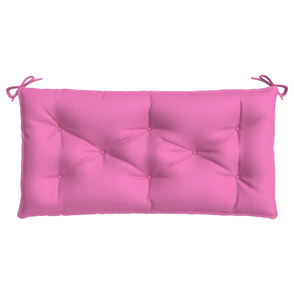 Jastuci za vrtnu klupu 2 kom ružičasti 100x50x7 cm tkanina