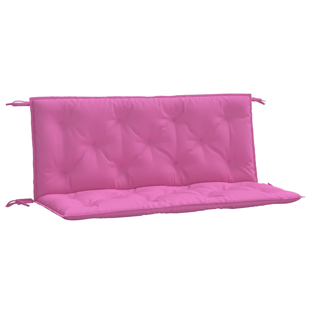 Jastuci za vrtnu klupu 2 kom ružičasti 120x50x7 cm tkanina