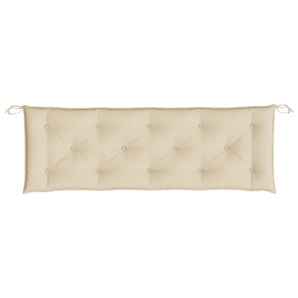 Jastuci za vrtnu klupu 2 kom bež 150x50x7 cm tkanine Oxford
