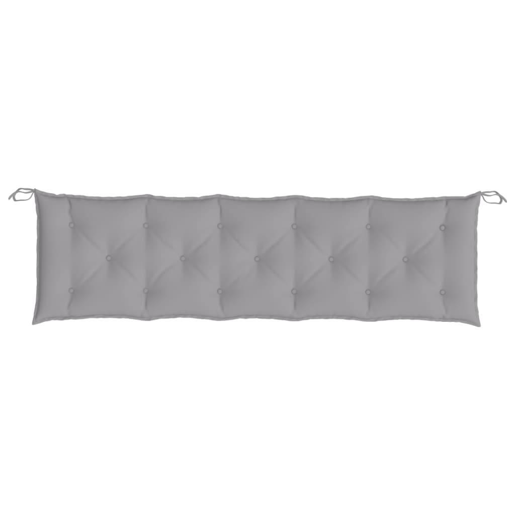 Jastuci za vrtnu klupu 2 kom sivo 180x50x7cm tkanine Oxford