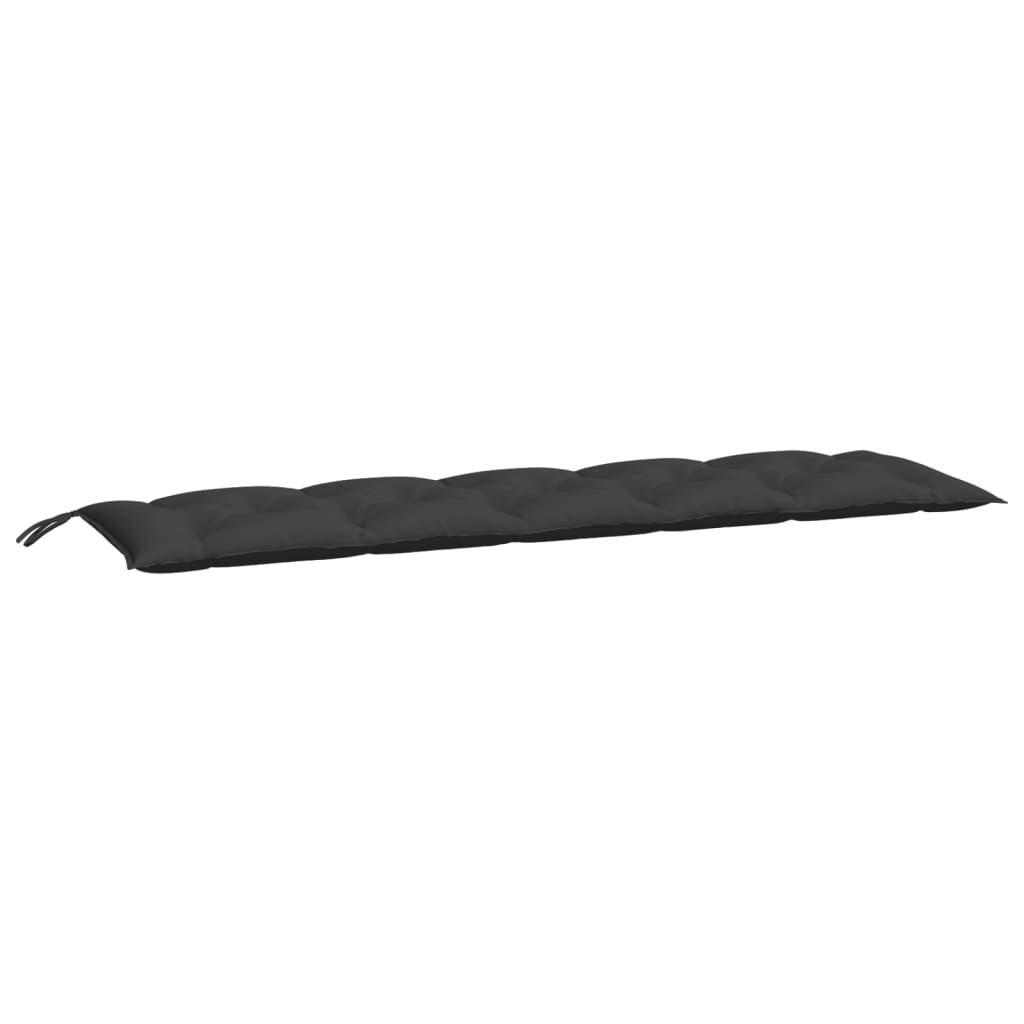Jastuci za vrtnu klupu 2 kom crno 180x50x7 cm tkanine Oxford