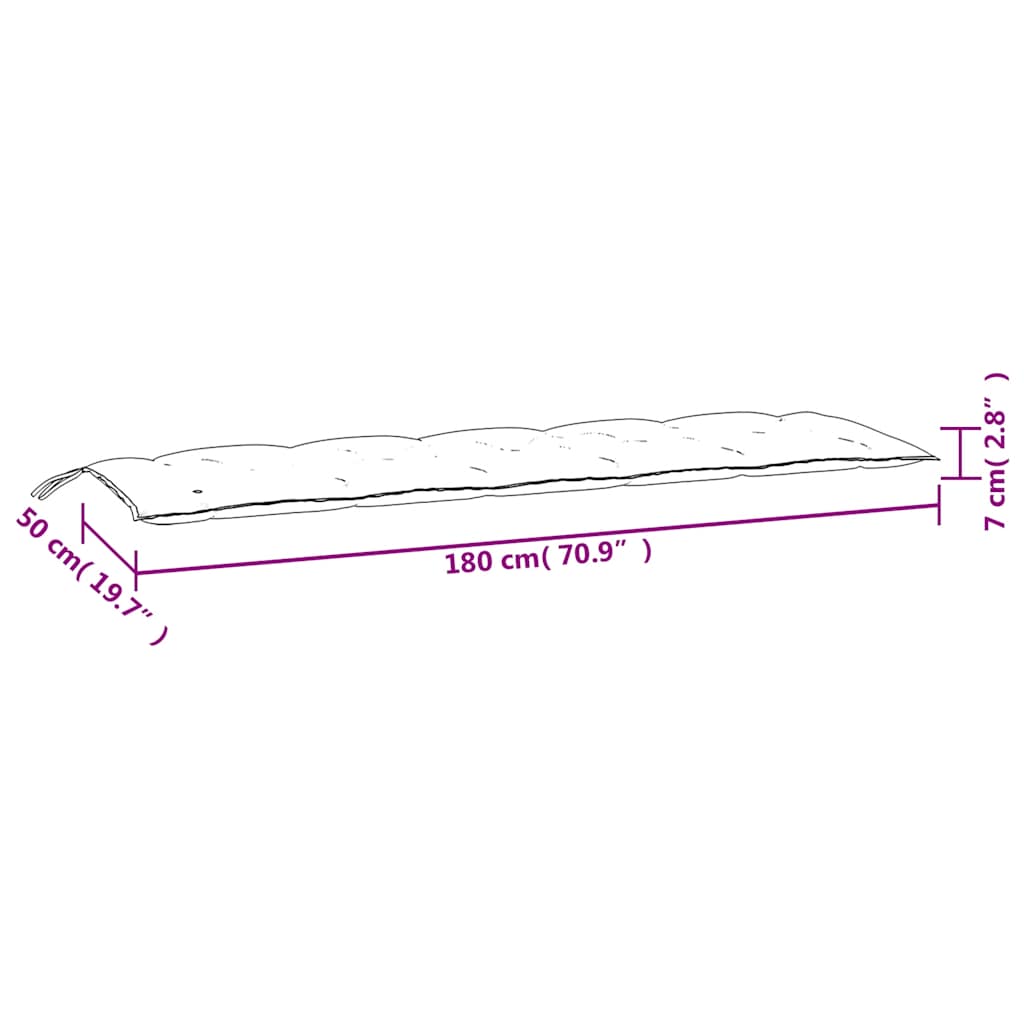 Jastuci za vrtnu klupu 2 kom s uzorkom lišća od tkanine Oxford