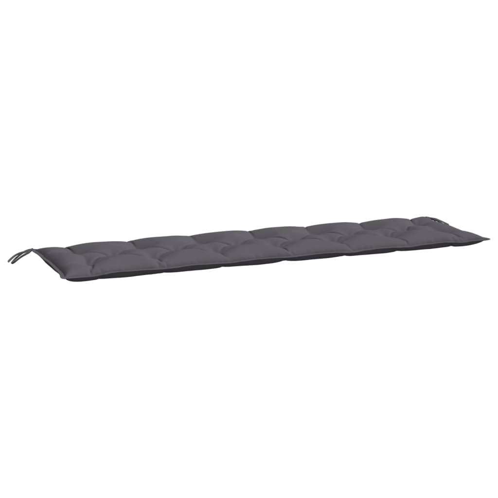 Jastuci za vrtnu klupu 2 kom antracit 200x50x7cm tkanine Oxford