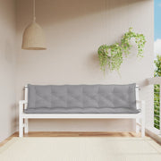 Jastuci za vrtnu klupu 2 kom sivo 200x50x7cm tkanine Oxford