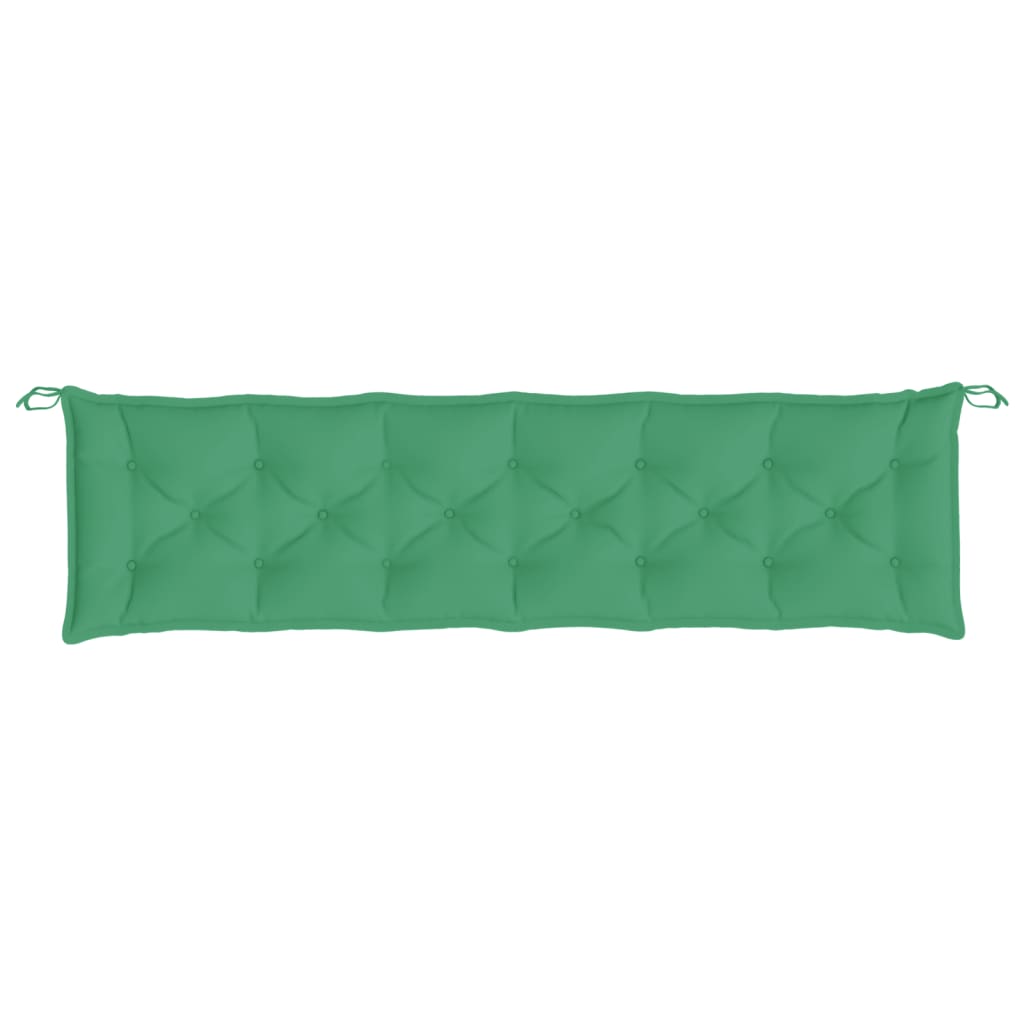 Jastuci za vrtnu klupu 2 kom zelena 200x50x7cm tkanine Oxford