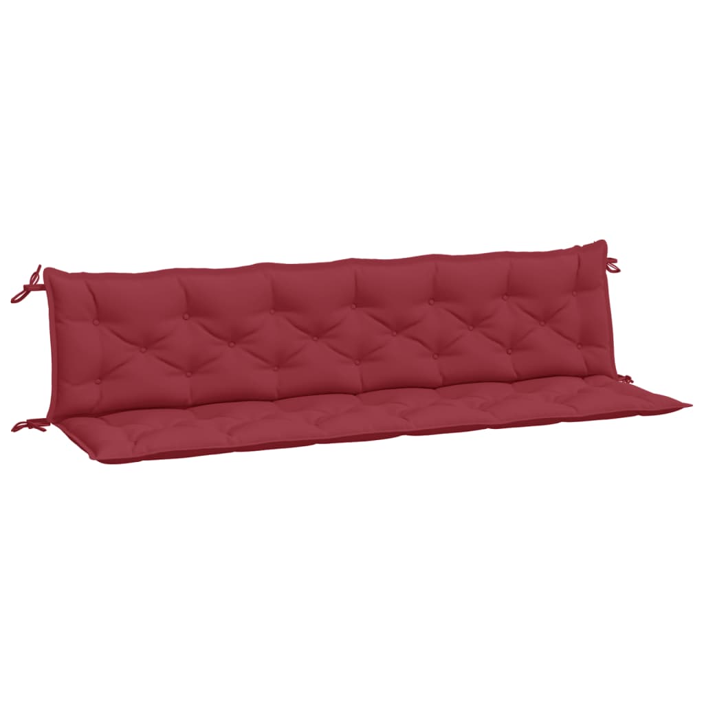 Jastuci za vrtnu klupu 2 kom Crvena vina tkanine Oxford