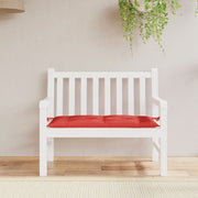 Jastuk za vrtnu klupu crveni 110 x 50 x 7 cm od tkanine Oxford