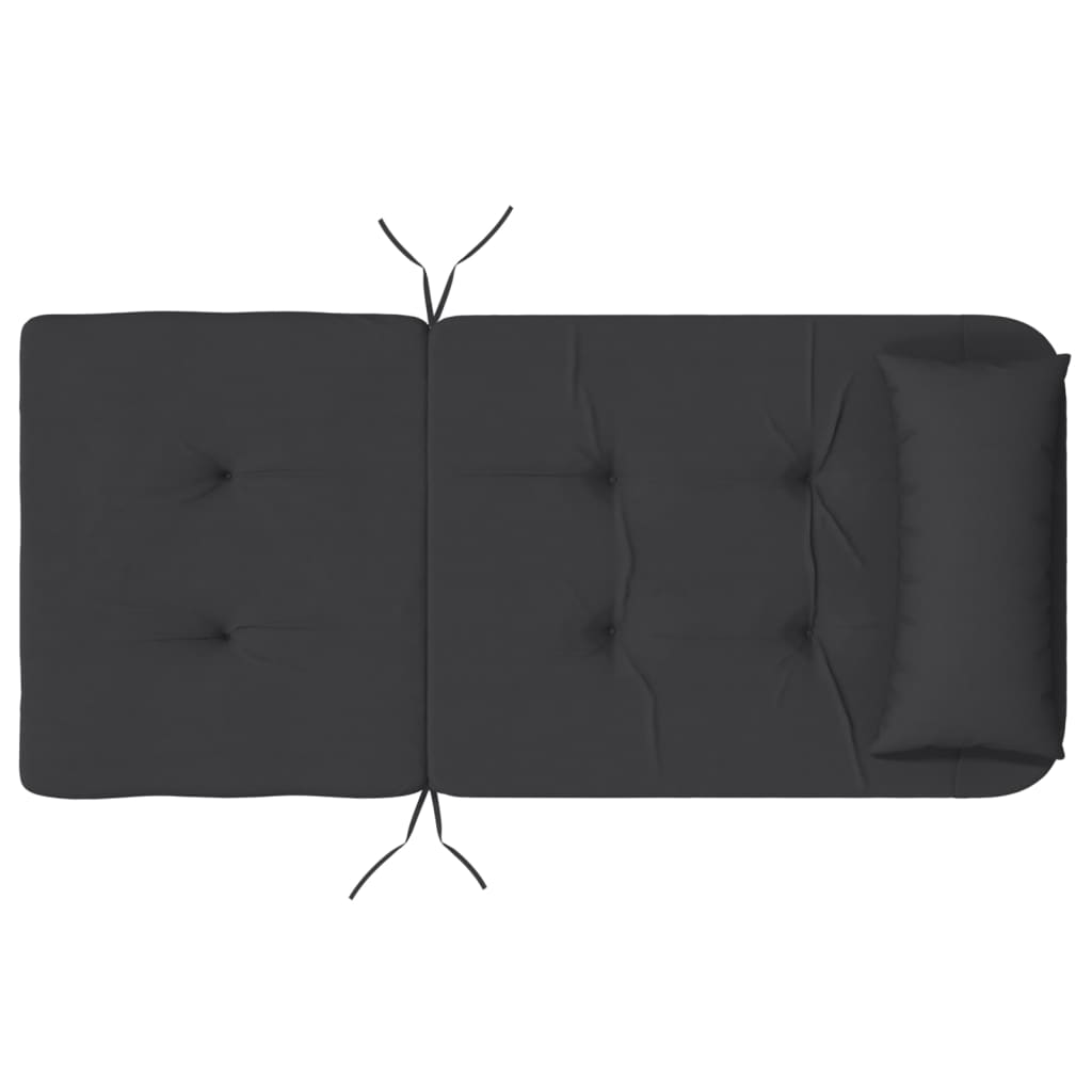 Jastuci za stolicu Adirondack 2 kom crni od tkanine Oxford