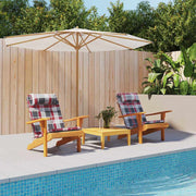 Jastučići za stolice 2 pcs Crveno karo 58 x 77 x 4,5 cm