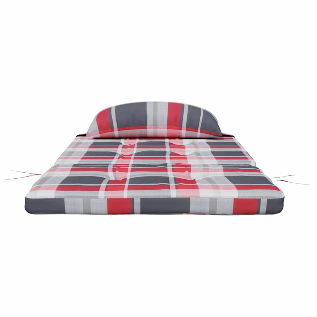Jastučići za stolice 2 pcs Crveno karo 58 x 77 x 4,5 cm