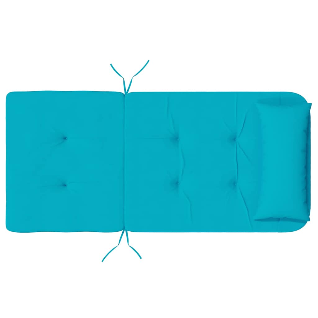 Jastučići za stolice Jednobojno 2 pcs Tirkizna 58 x 77 x 4,5 cm