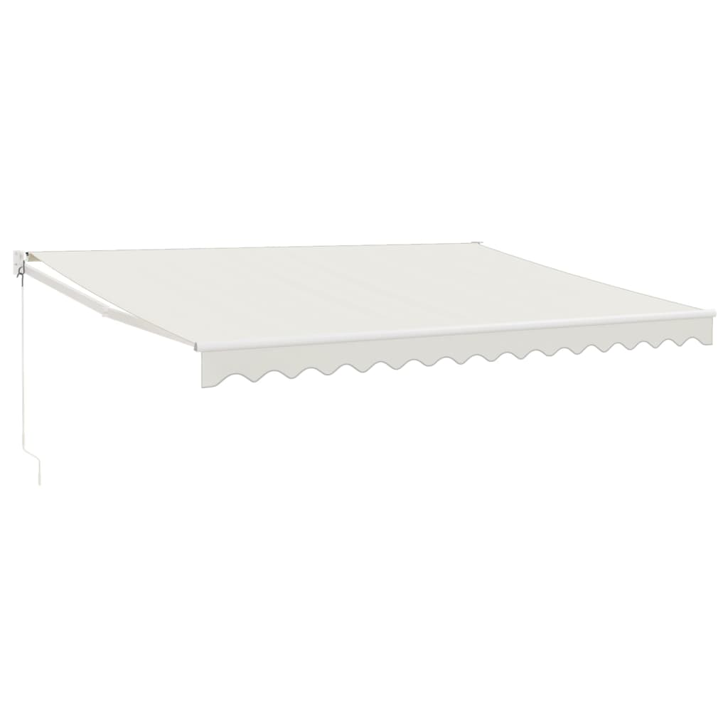 Tenda na uvlačenje krem 4 x 3 m od tkanine i aluminija