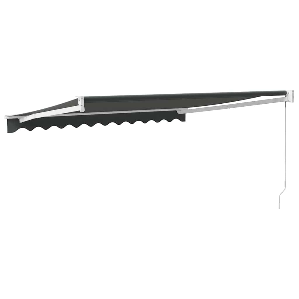 Tenda na uvlačenje antracit 3,5 x 2,5 m od tkanine i aluminija