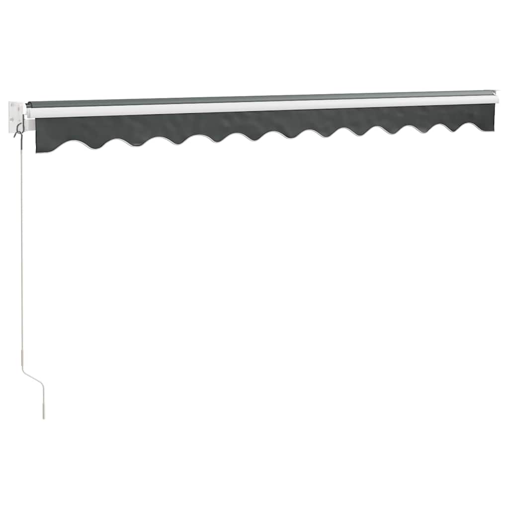 Tenda na uvlačenje antracit 3,5 x 2,5 m od tkanine i aluminija