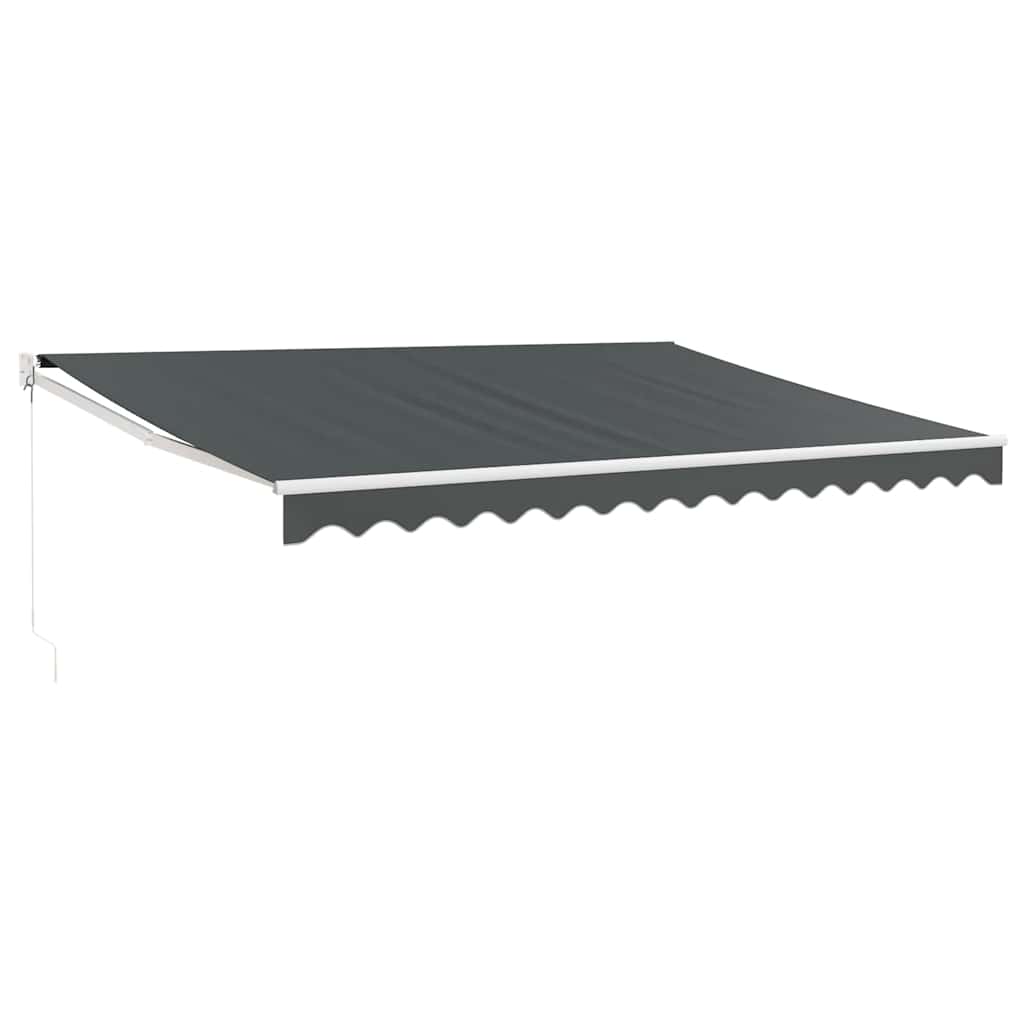 Tenda na uvlačenje antracit 4,5 x 3 m od tkanine i aluminija