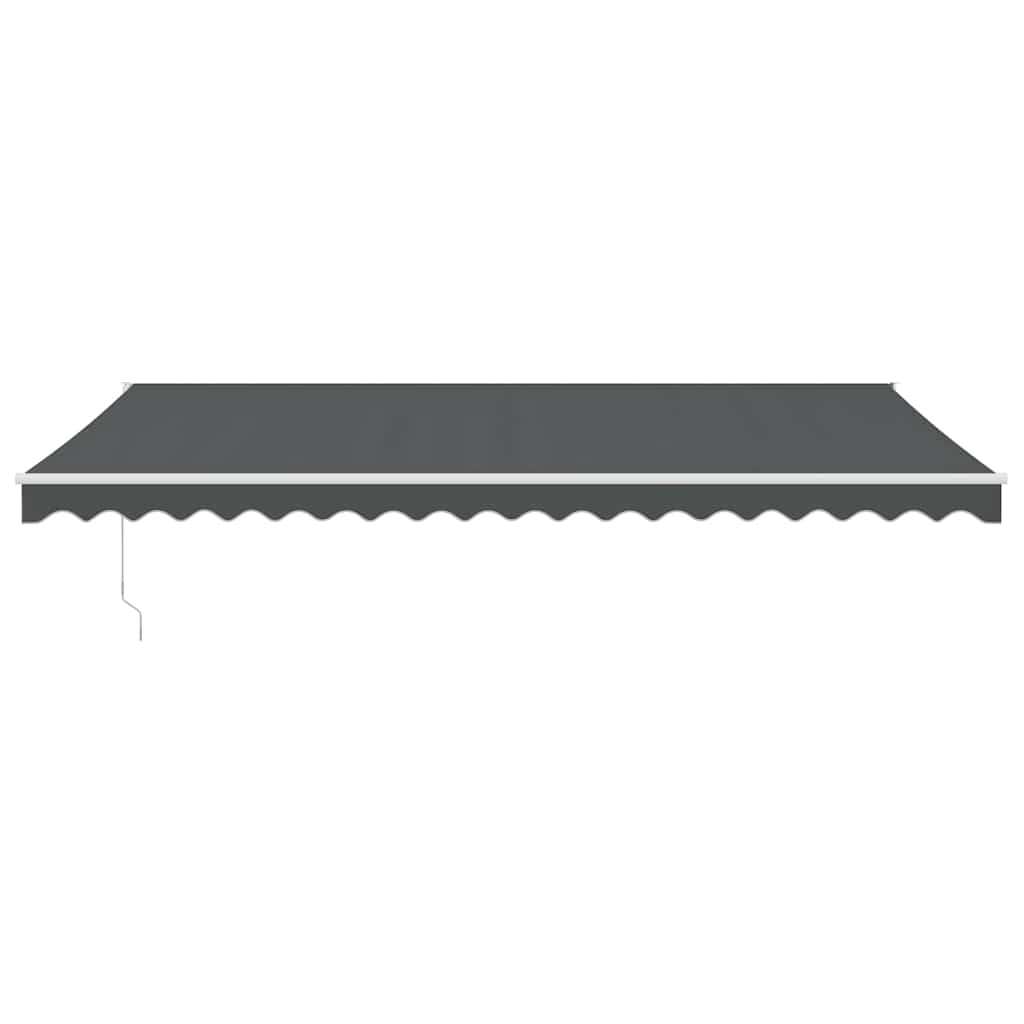 Tenda na uvlačenje antracit 5 x 3 m od tkanine i aluminija