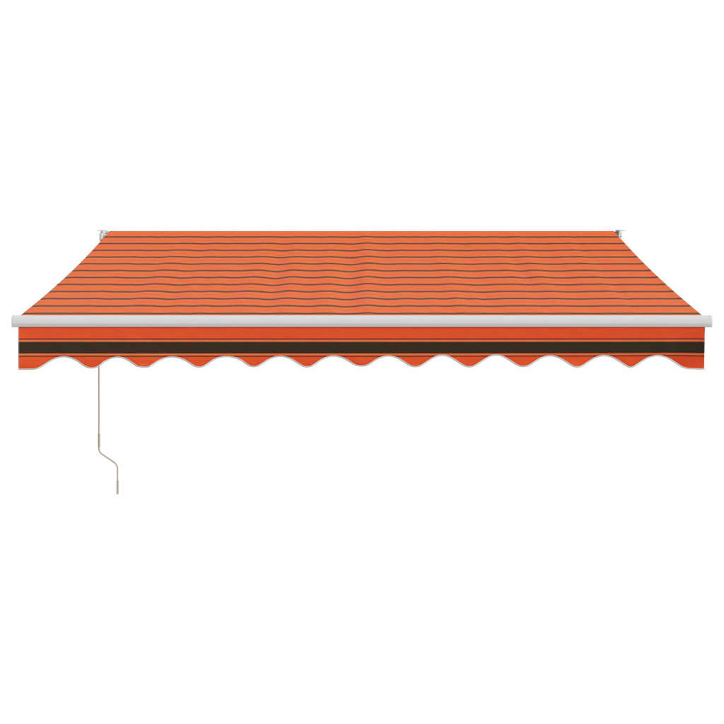 Tenda na uvlačenje narančasto-smeđa 3x2,5 m tkanina i aluminij