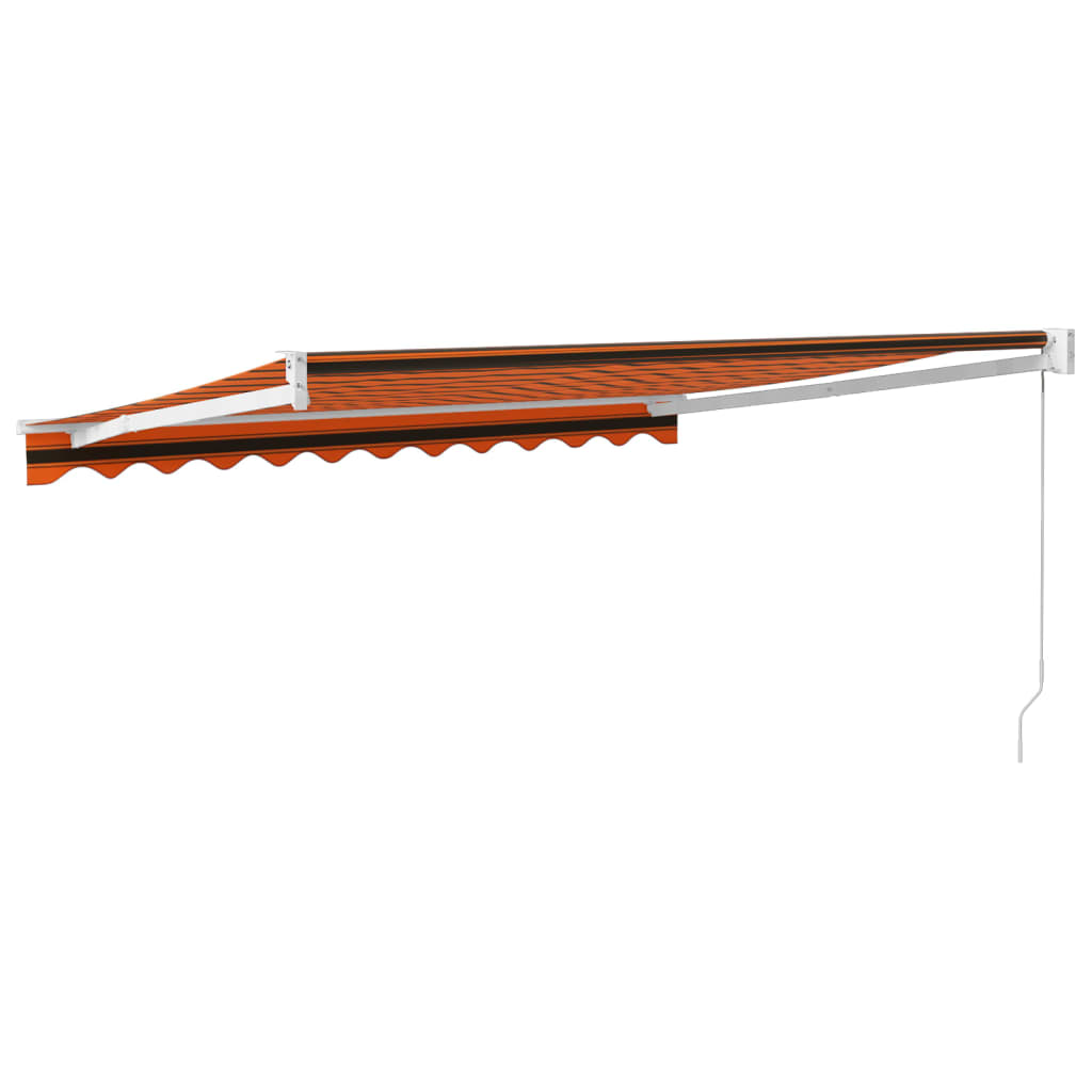 Tenda na uvlačenje narančasto-smeđa 3x2,5 m tkanina i aluminij