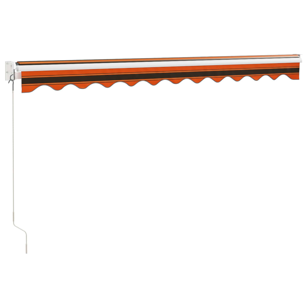 Tenda na uvlačenje narančasto-smeđa 3,5x2,5 m tkanina/aluminij