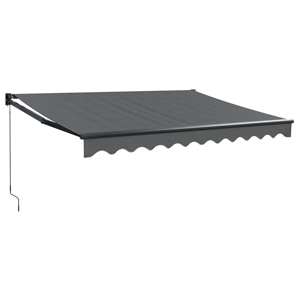 Tenda na uvlačenje antracit 3 x 2,5 m od tkanine i aluminija