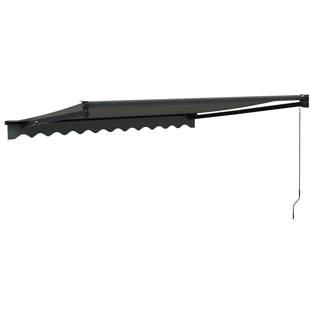 Tenda na uvlačenje antracit 3,5 x 2,5 m od tkanine i aluminija