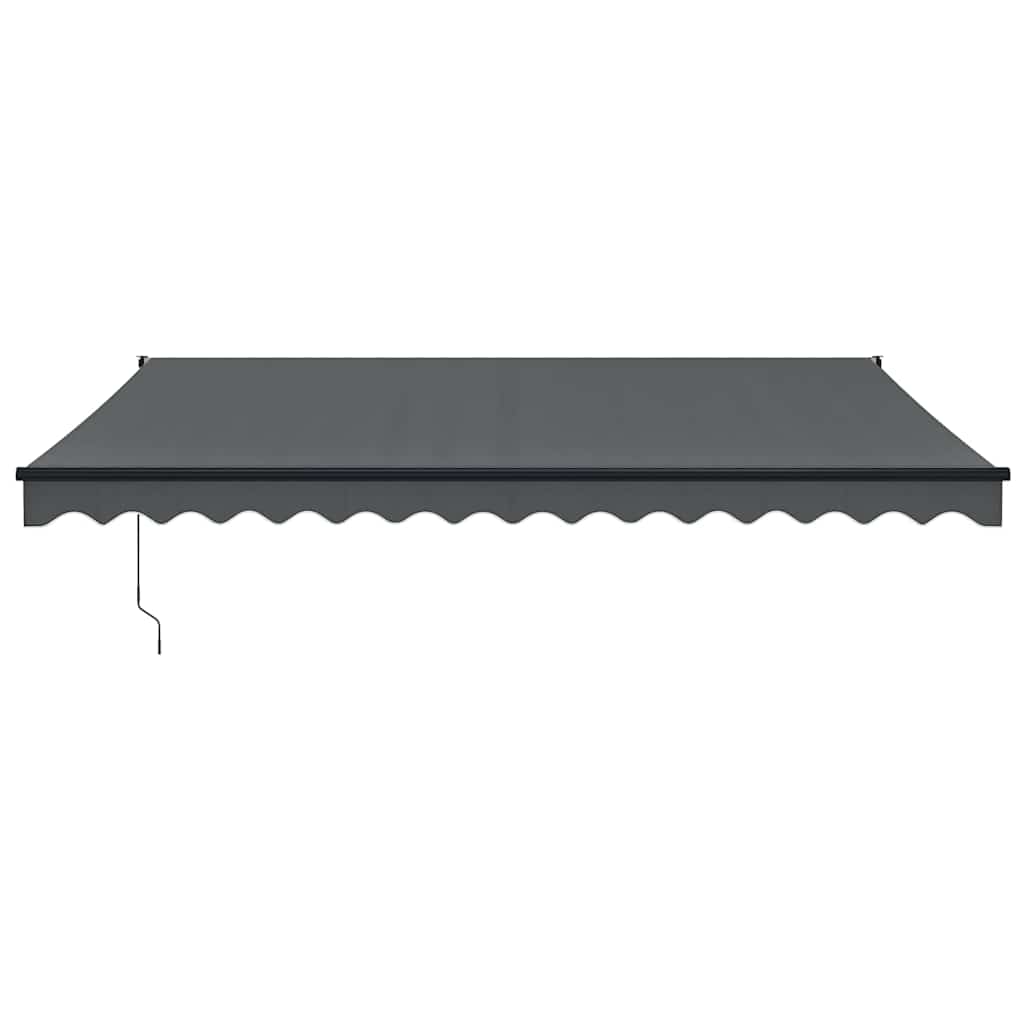 Tenda na uvlačenje antracit 4,5 x 3 m od tkanine i aluminija