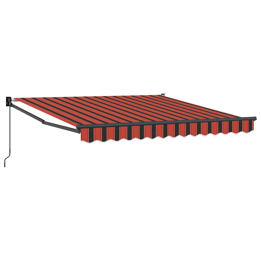 Tenda na uvlačenje narančasto-smeđa 3x2,5 m tkanina i aluminij