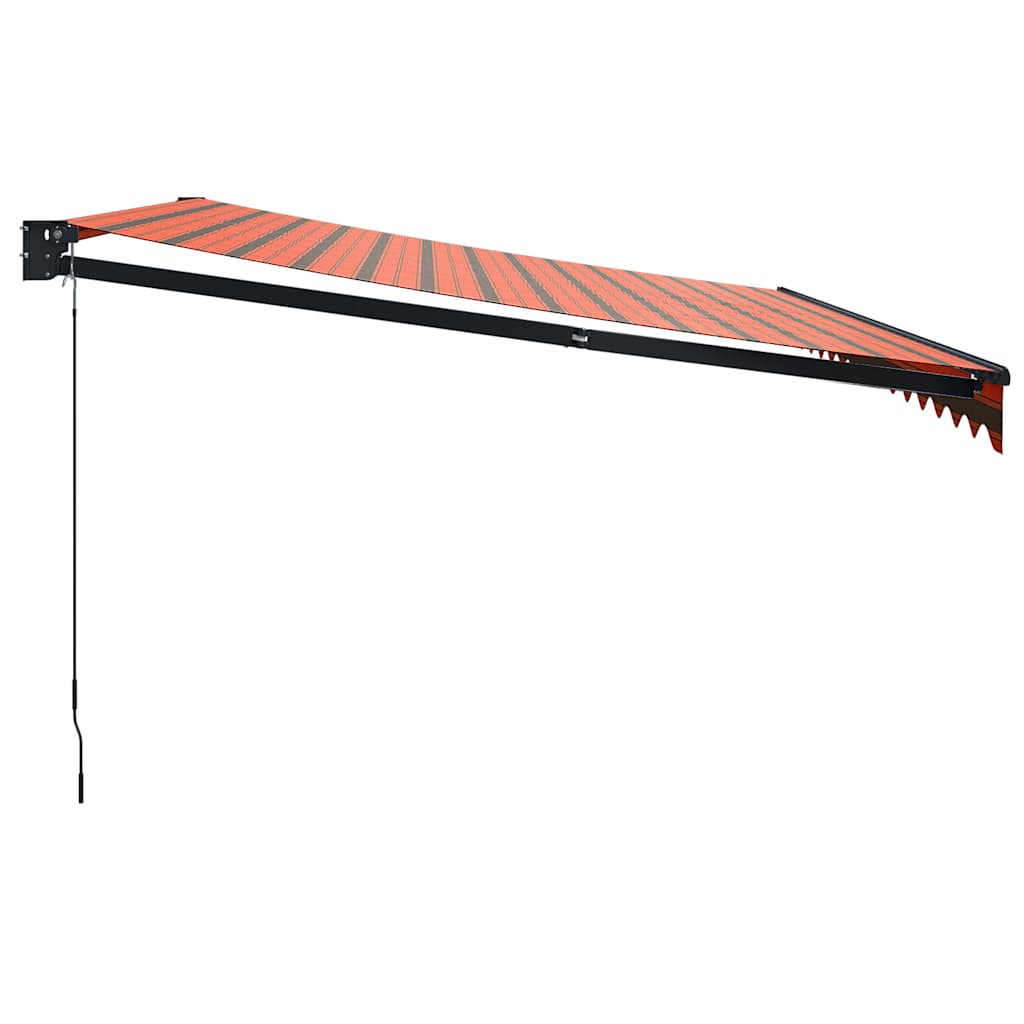 Tenda na uvlačenje narančasto-smeđa 4 x 3 m tkanina i aluminij