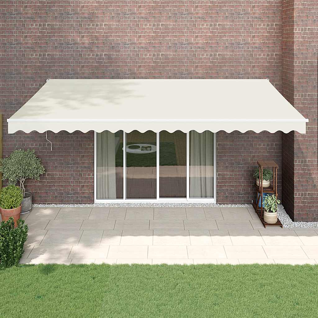Automatska tenda na uvlačenje krem 5 x 3 m