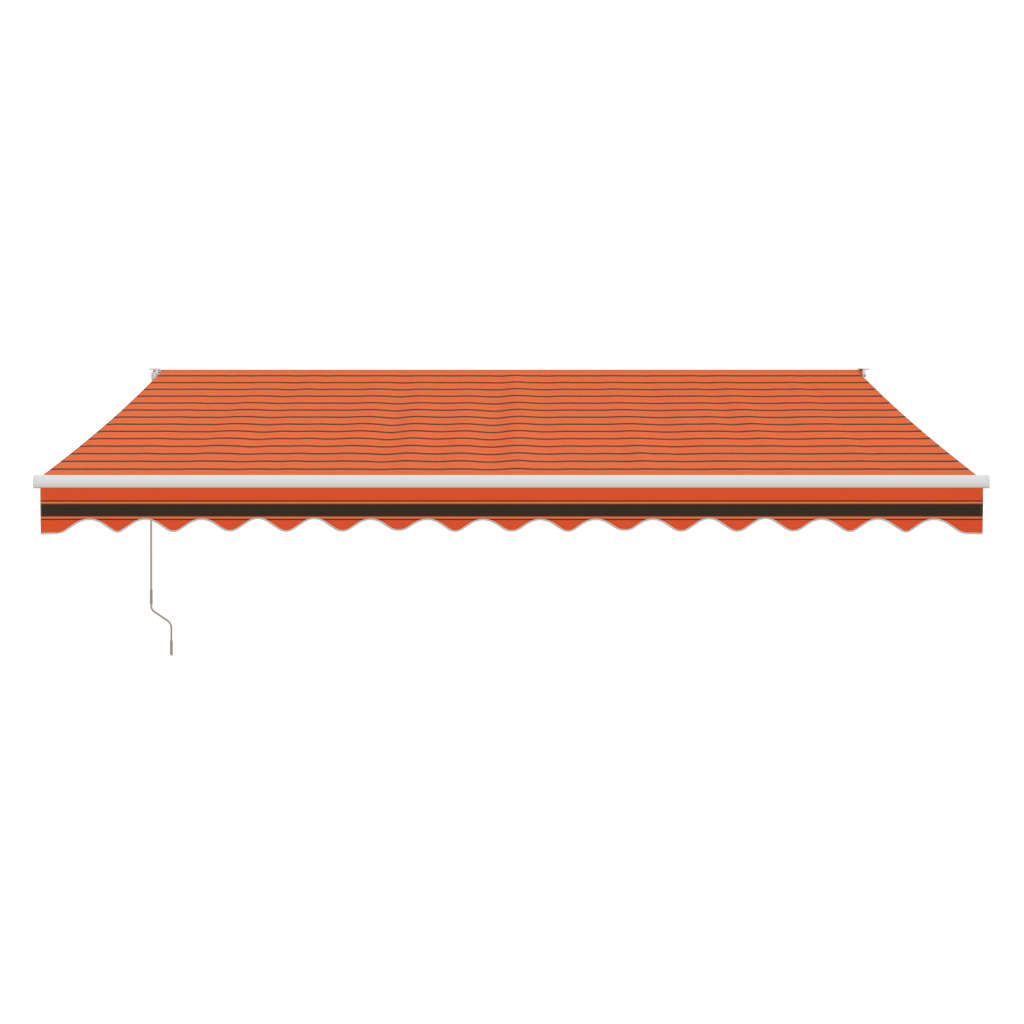 Automatska tenda na uvlačenje narančasto-smeđa 4,5 x 3 m