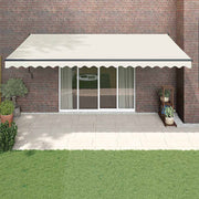 Automatska tenda na uvlačenje krem 5 x 3 m