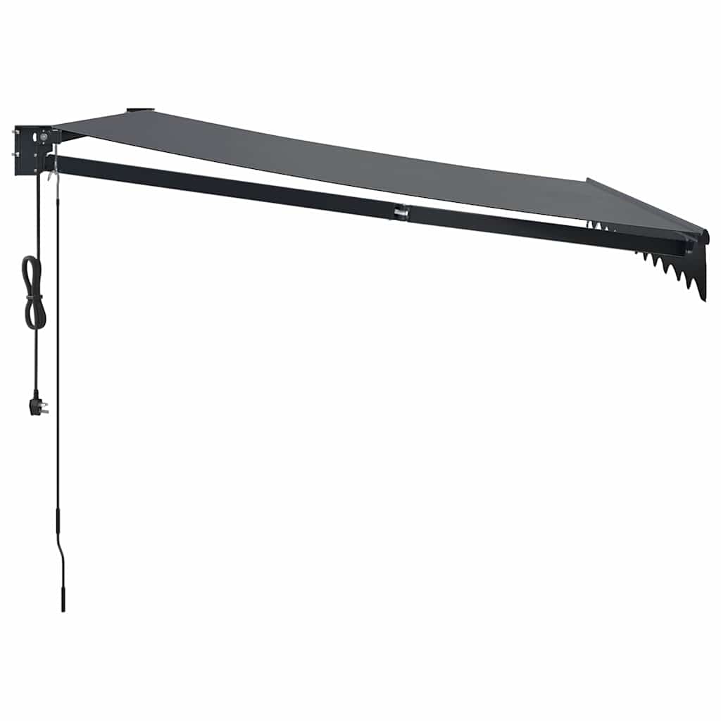 Automatska tenda na uvlačenje antracit 3,5 x 2,5 m