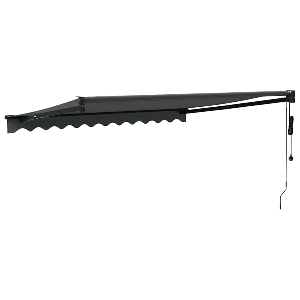 Automatska tenda na uvlačenje antracit 3,5 x 2,5 m