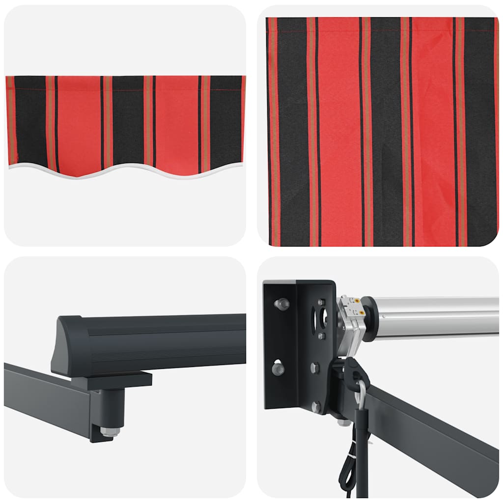 Automatska tenda na uvlačenje narančasto-smeđa 4,5 x 3 m