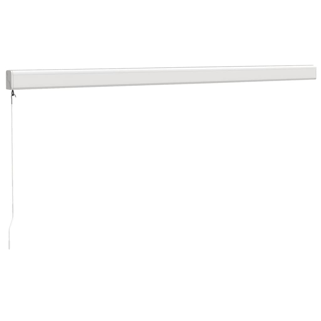 Tenda na uvlačenje žuto-bijela 4,5x3 m od tkanine i aluminija