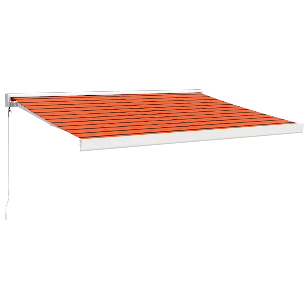Tenda na uvlačenje narančasto-smeđa 3x2,5 m tkanina i aluminij
