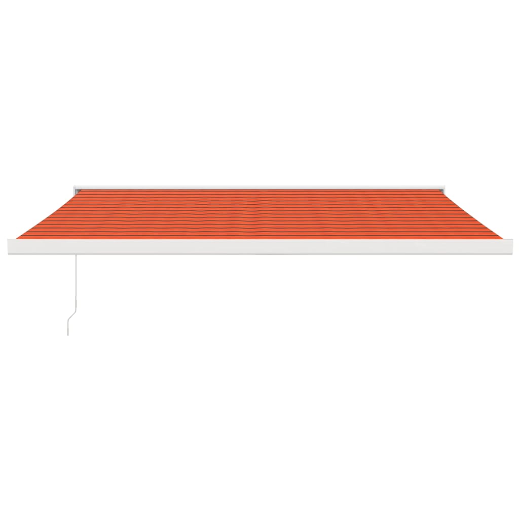 Tenda na uvlačenje narančasto-smeđa 4 x 3 m tkanina i aluminij