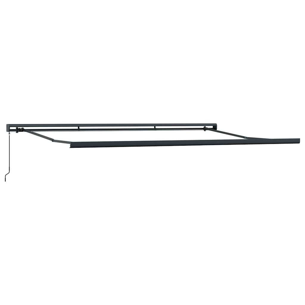 Tenda na uvlačenje žuto-bijela 4 x 3 m od tkanine i aluminija