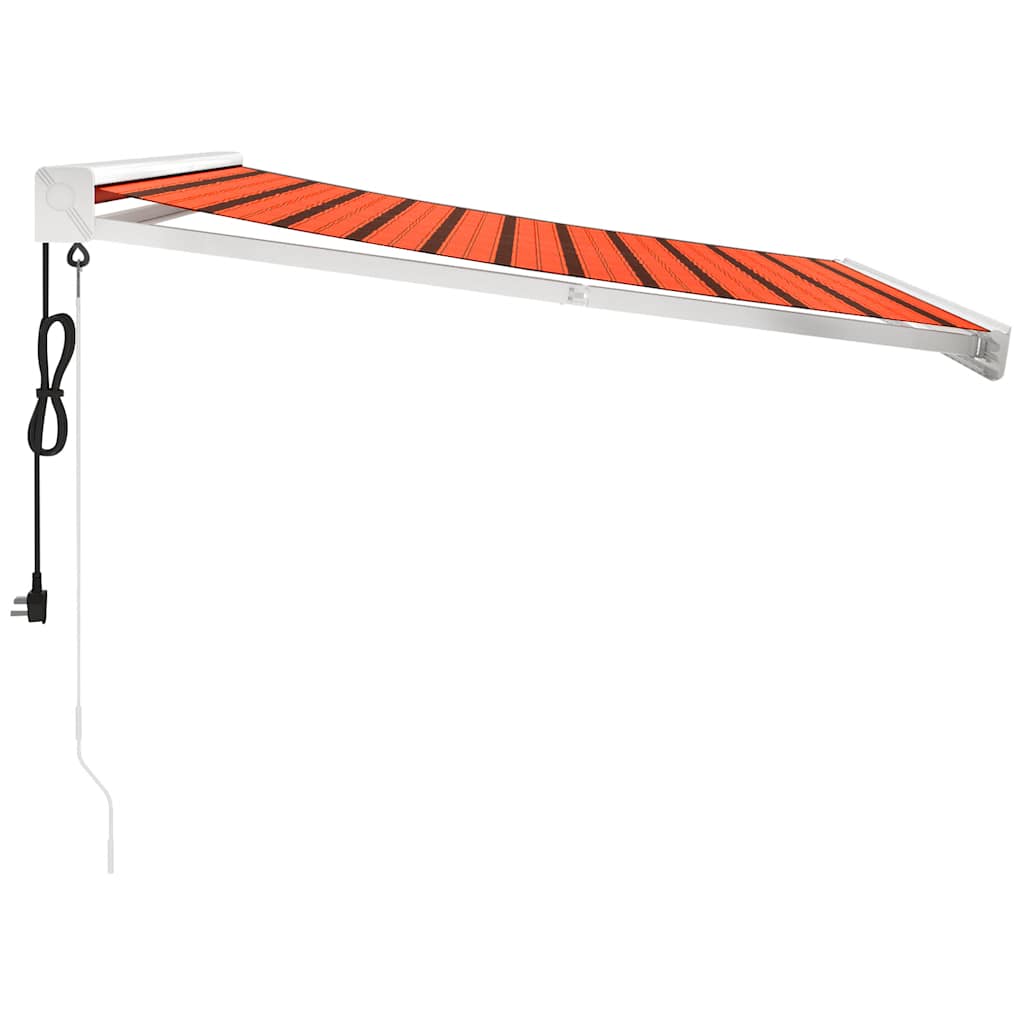 Tenda na uvlačenje narančasto-smeđa 3x2,5 m tkanina i aluminij