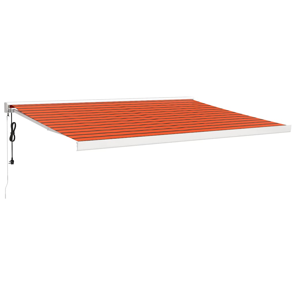 Tenda na uvlačenje narančasto-smeđa 4,5x3 m tkanina i aluminij