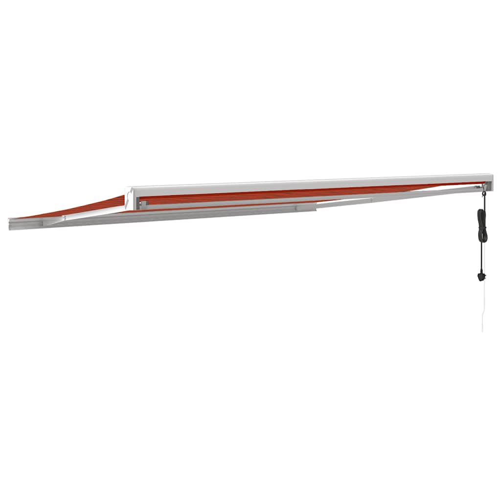 Tenda na uvlačenje narančasto-smeđa 4,5x3 m tkanina i aluminij