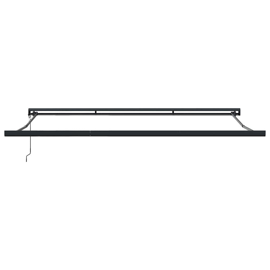Tenda na uvlačenje žuto-bijela 5 x 3 m od tkanine i aluminija