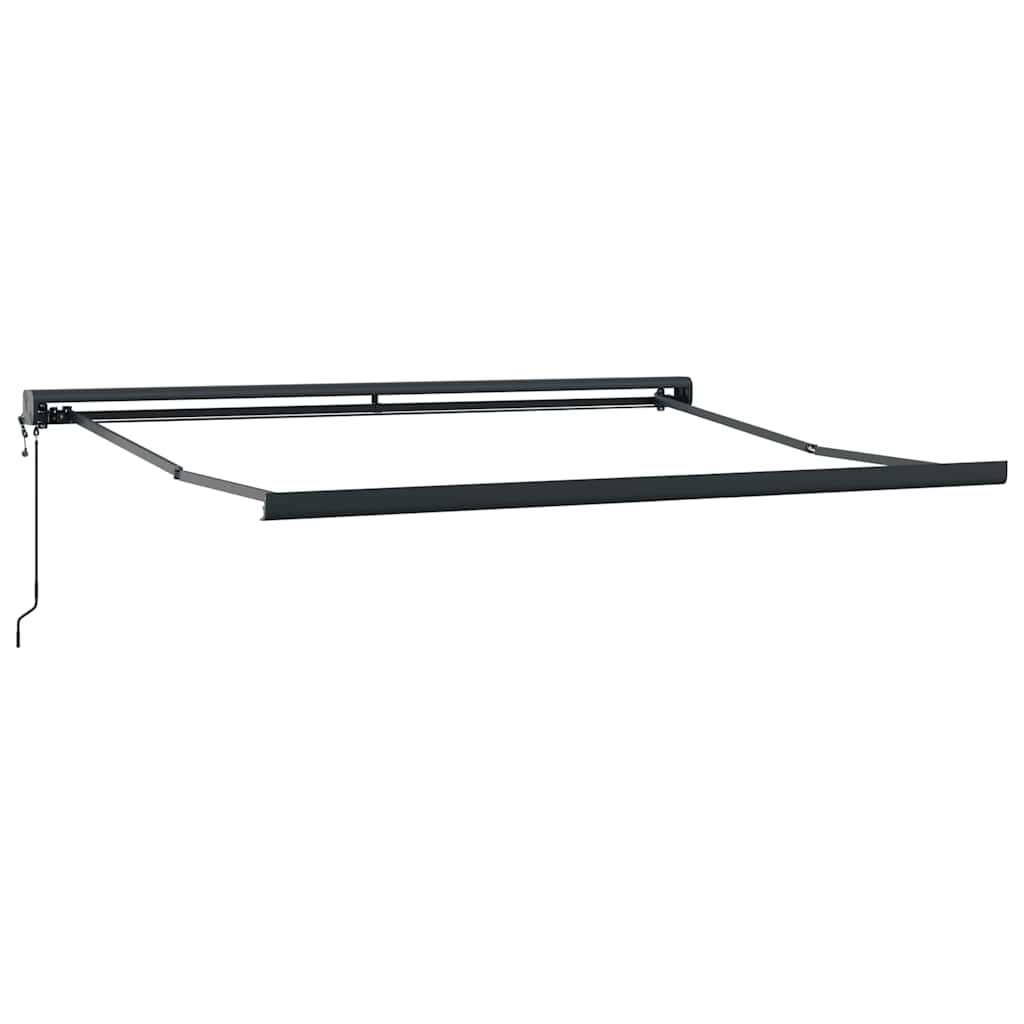 Tenda na uvlačenje narančasto-smeđa 3x2,5 m tkanina i aluminij