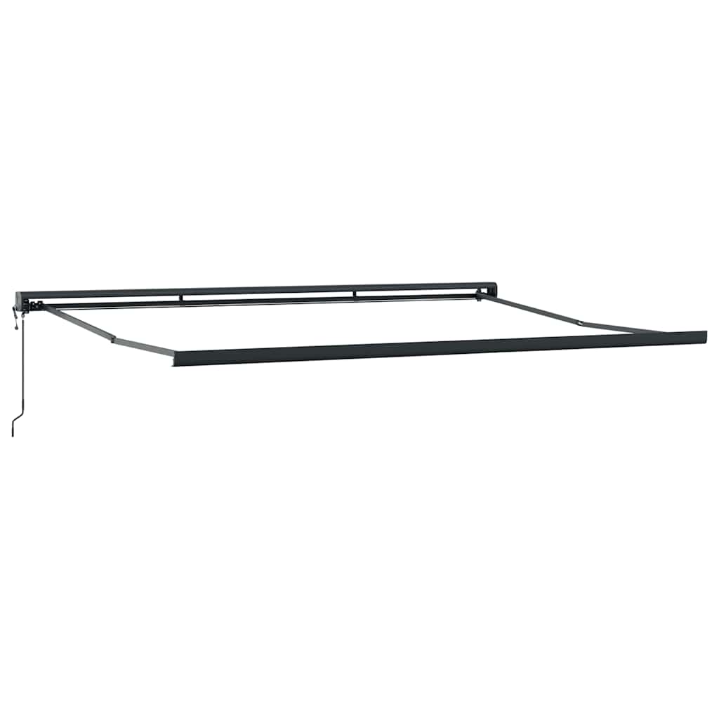 Tenda na uvlačenje narančasto-smeđa 4 x 3 m tkanina i aluminij