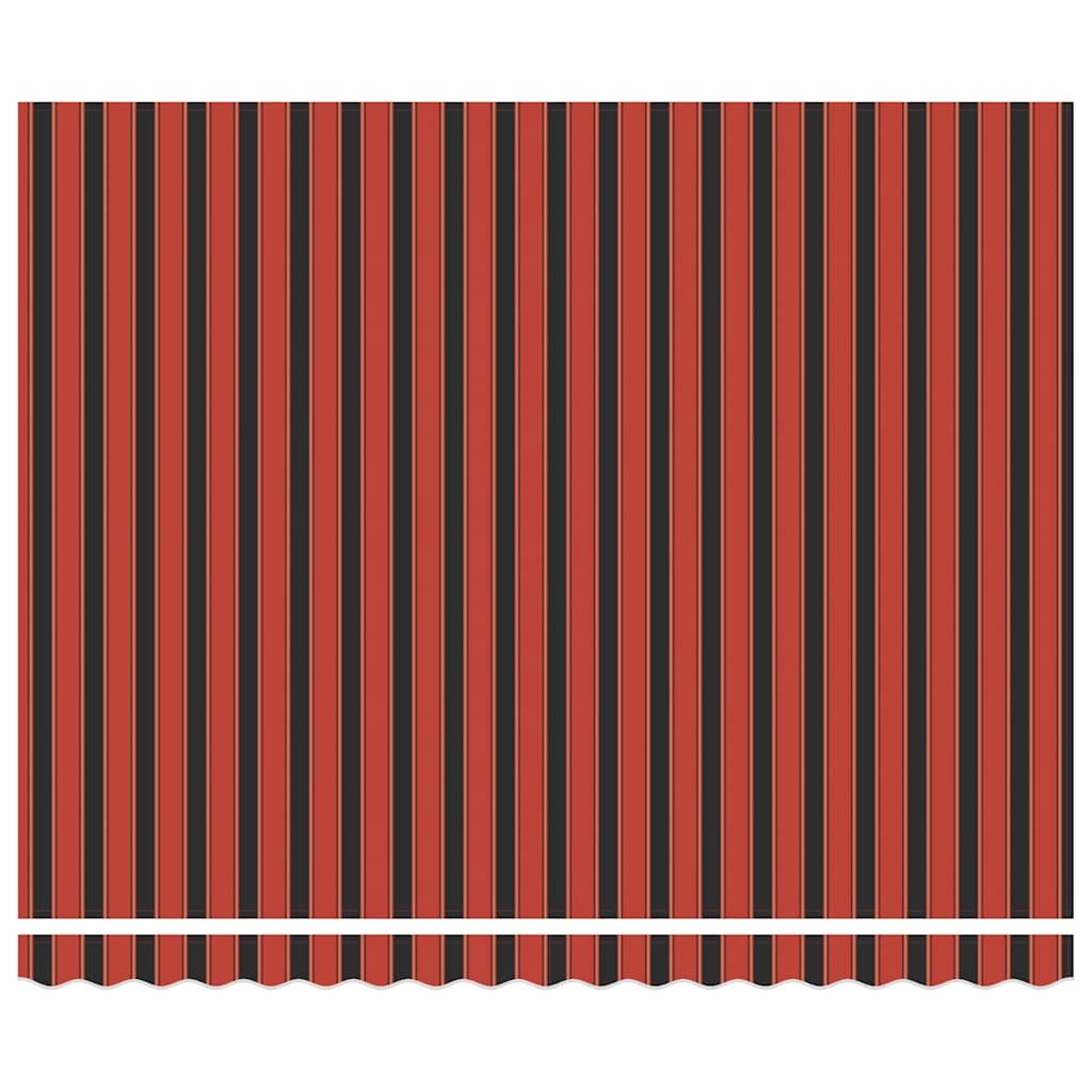 Tenda na uvlačenje narančasto-smeđa 4 x 3 m tkanina i aluminij