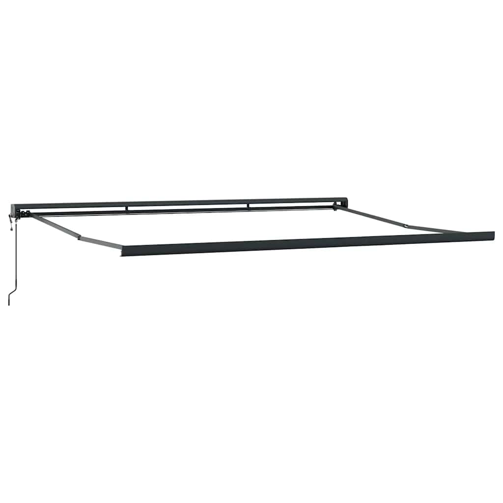 Tenda na uvlačenje narančasto-smeđa 4,5x3 m tkanina i aluminij