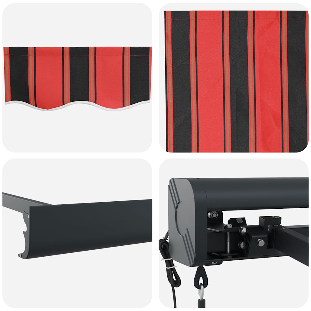 Tenda na uvlačenje narančasto-smeđa 4,5x3 m tkanina i aluminij